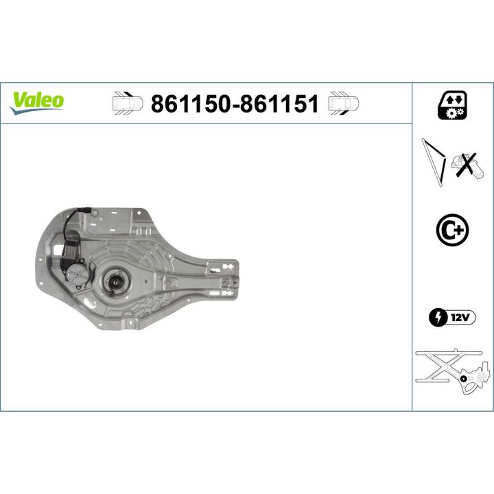 Lango pakėliklis VALEO 861150