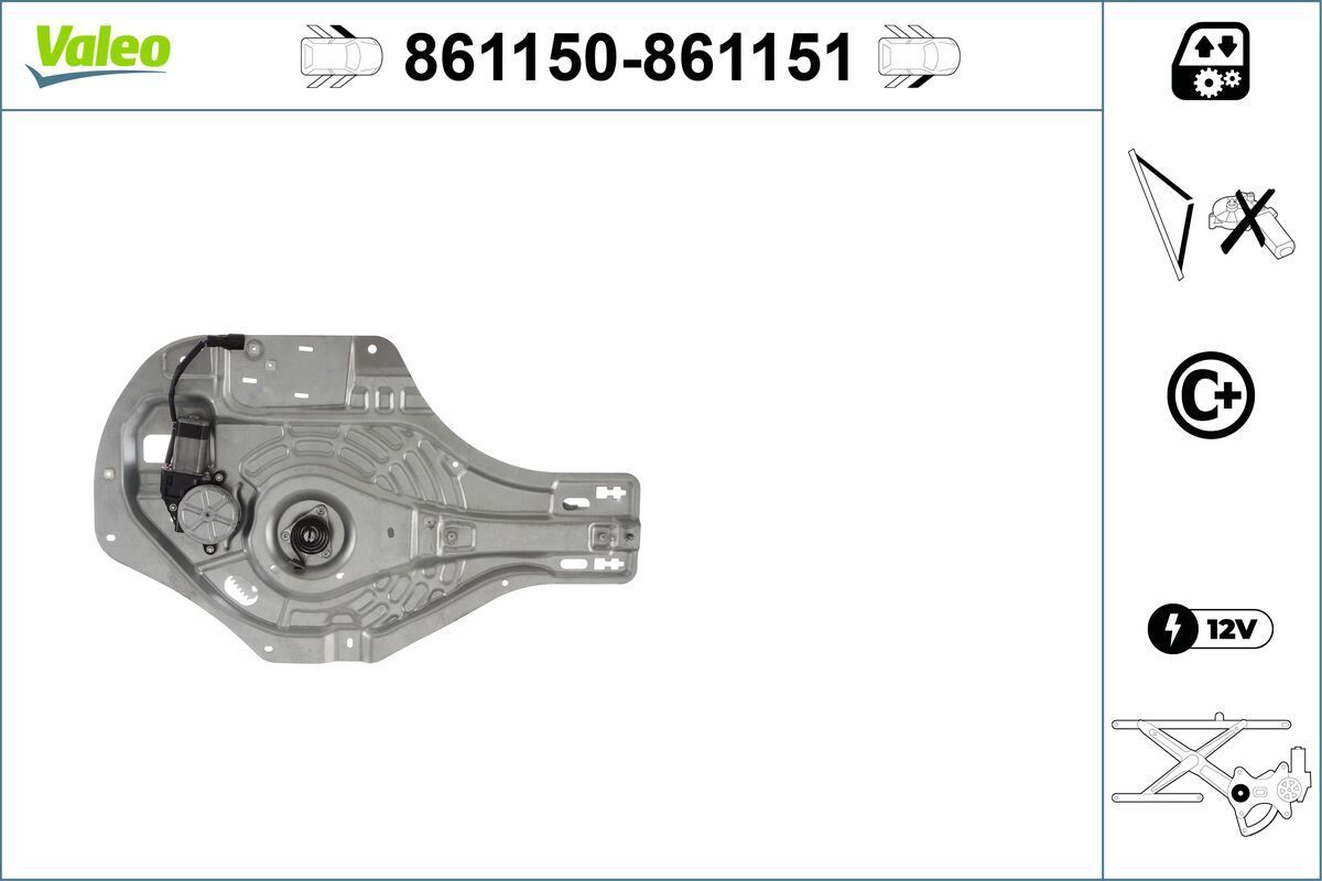 Lango pakėliklis VALEO 861150