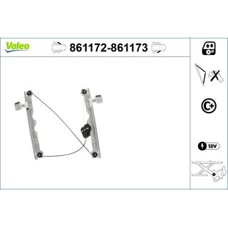 Lango pakėliklis VALEO 861172