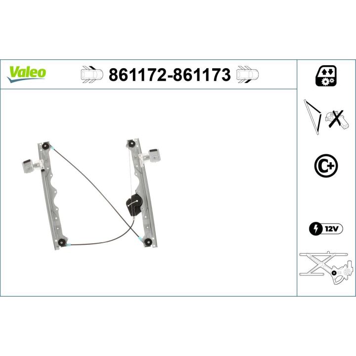 Lango pakėliklis VALEO 861172