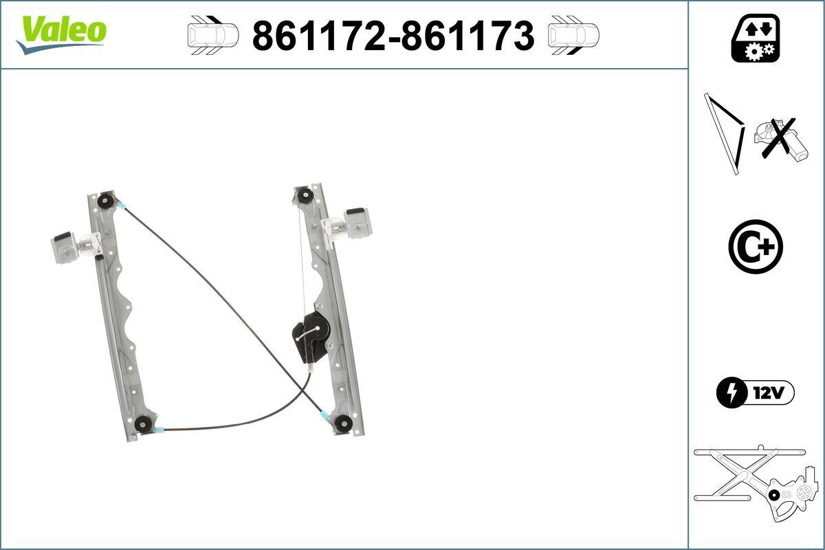 Lango pakėliklis VALEO 861172