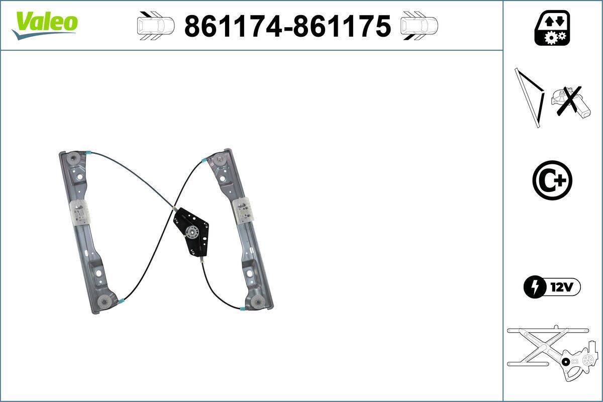 Lango pakėliklis VALEO 861174