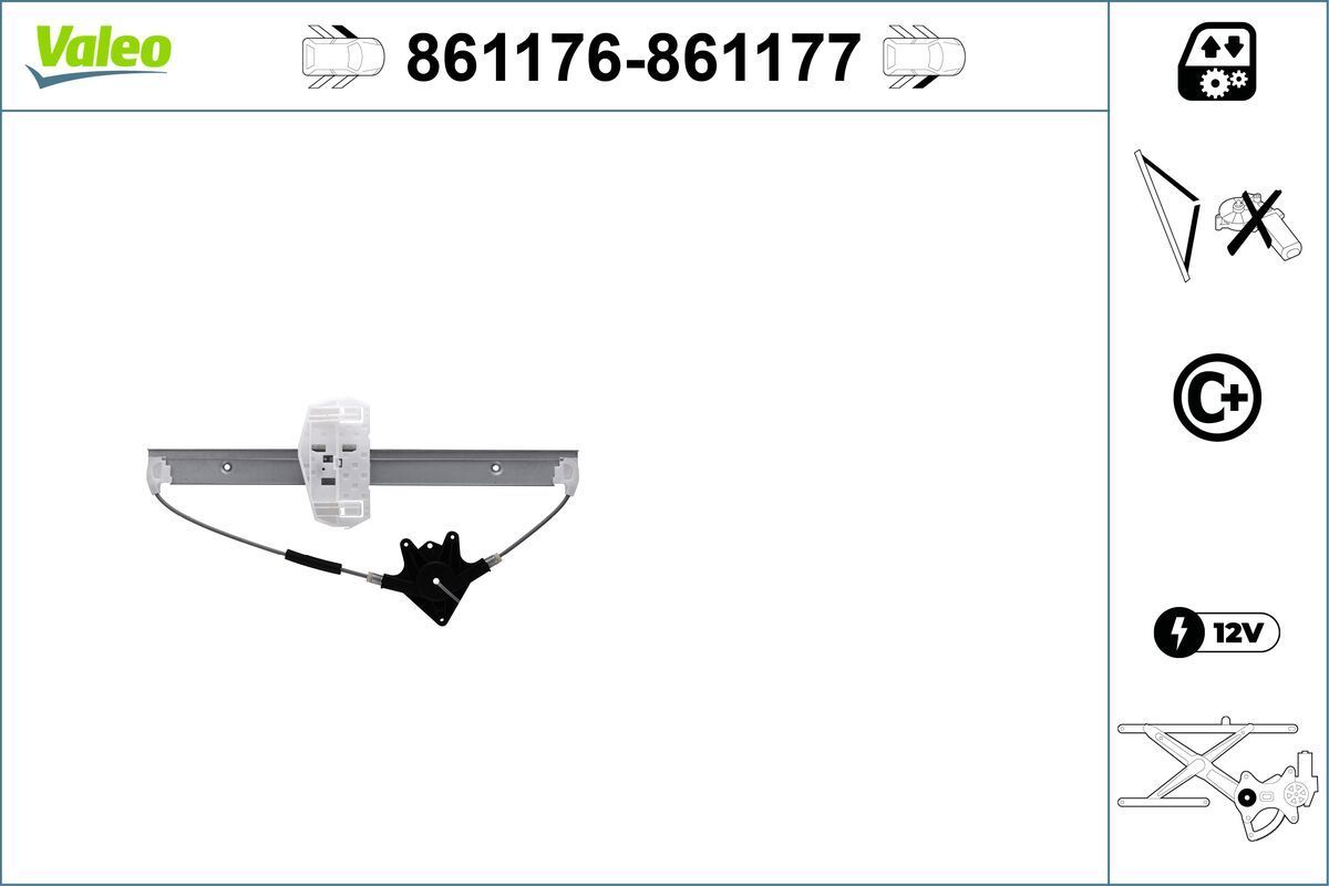 Lango pakėliklis VALEO 861176