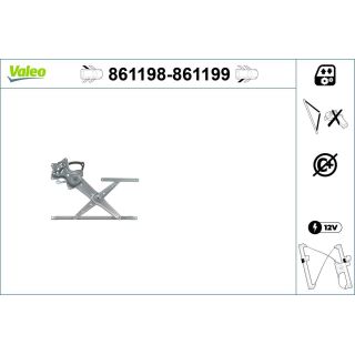 Lango pakėliklis VALEO 861198