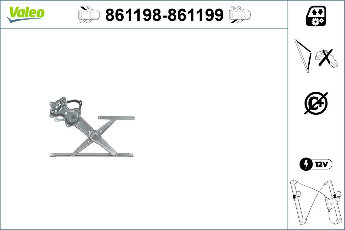 Lango pakėliklis VALEO 861198