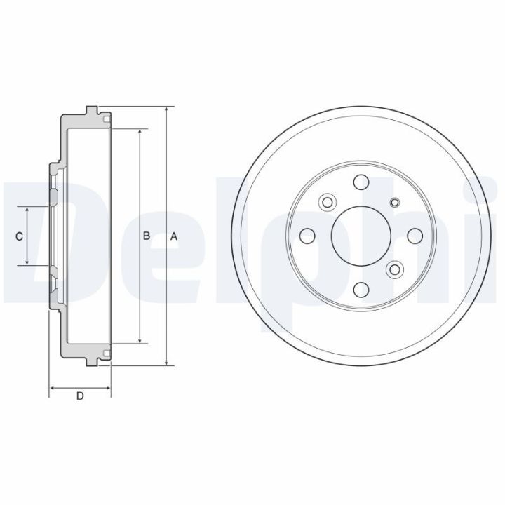 Stabdžių būgnas DELPHI BF649