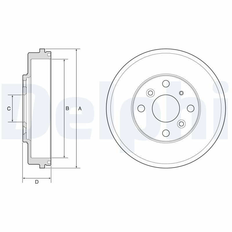 Stabdžių būgnas DELPHI BF649