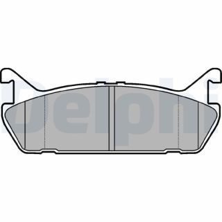 Stabdžių trinkelių rinkinys, diskinis stabdys DELPHI LP931