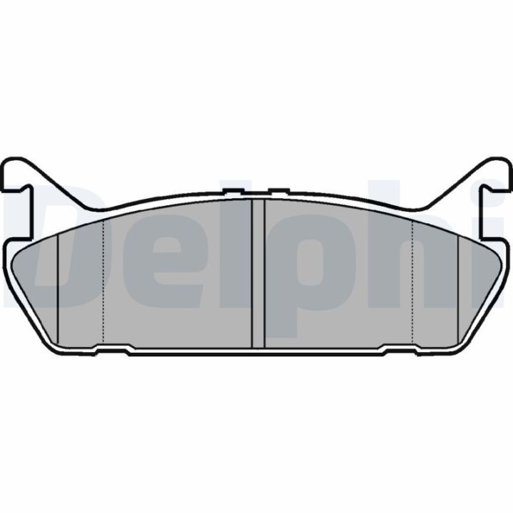 Stabdžių trinkelių rinkinys, diskinis stabdys DELPHI LP931