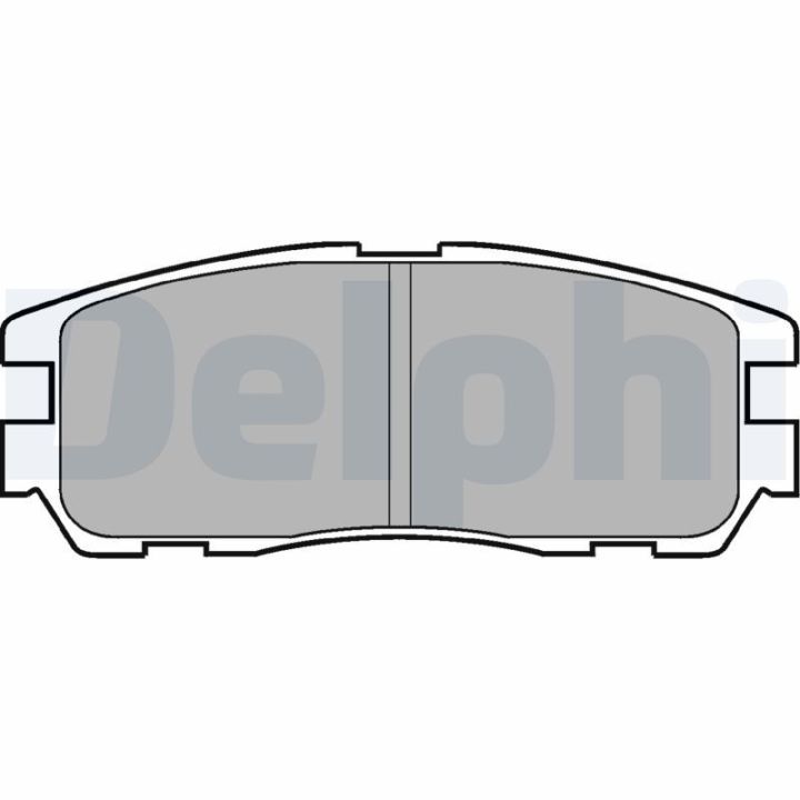 Stabdžių trinkelių rinkinys, diskinis stabdys DELPHI LP965