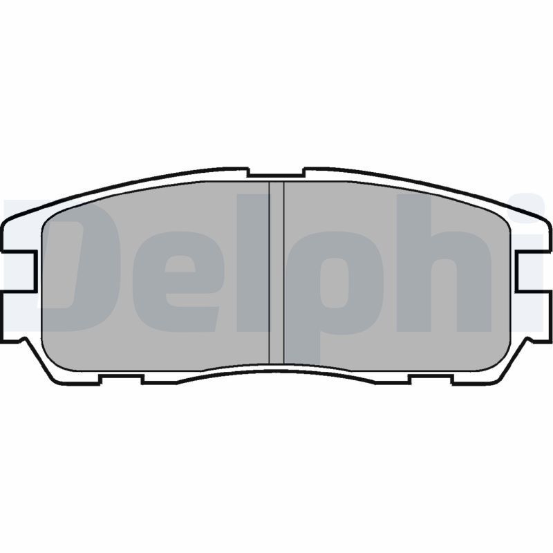 Stabdžių trinkelių rinkinys, diskinis stabdys DELPHI LP965