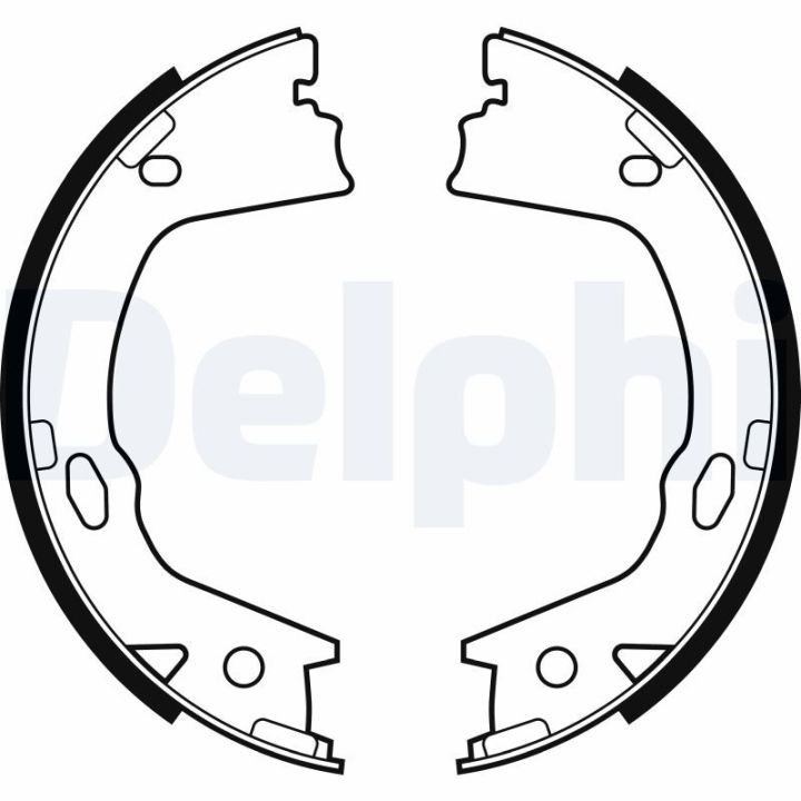 Stabdžių trinkelių komplektas, stovėjimo stabdis DELPHI LS2153