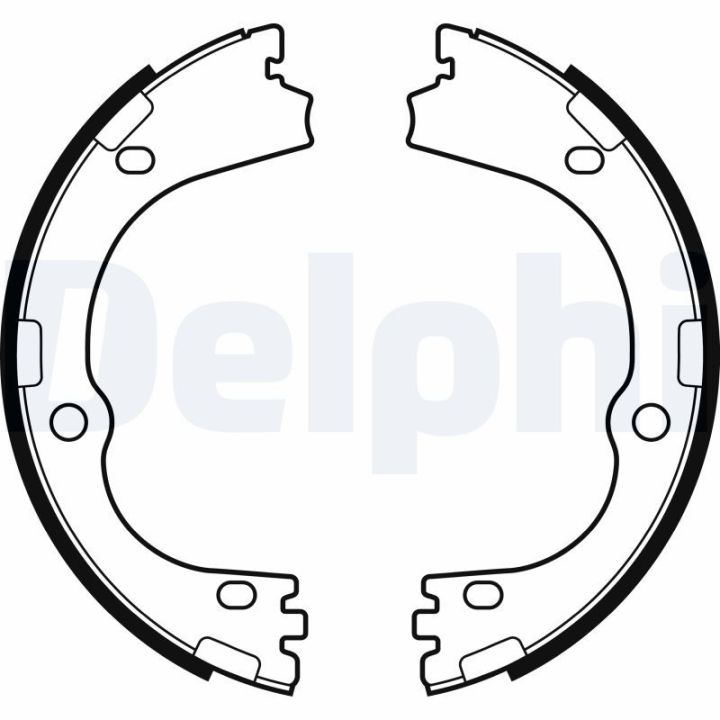 Stabdžių trinkelių komplektas, stovėjimo stabdis DELPHI LS2166