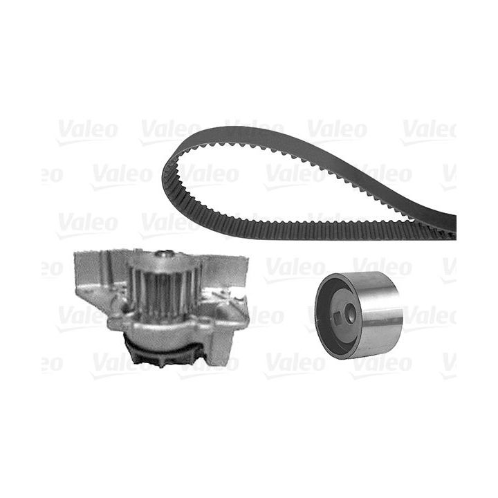 Vandens siurblio ir paskirstymo diržo komplektas VALEO 614681