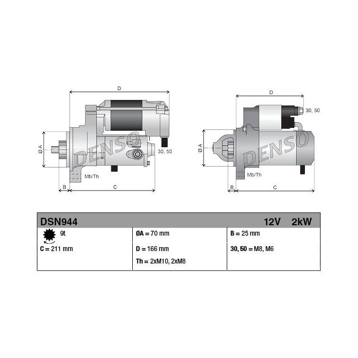 Starteris DENSO DSN944