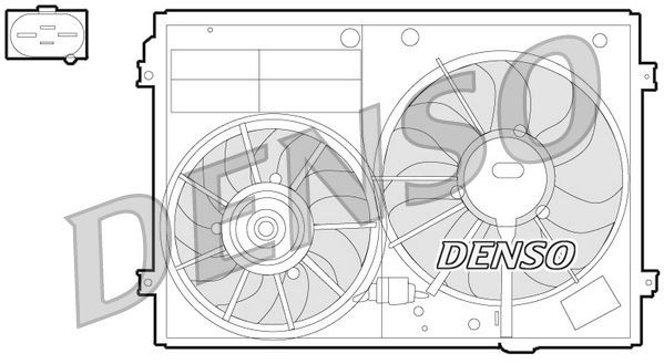 Ventiliatorius, radiatoriaus DENSO DER32012