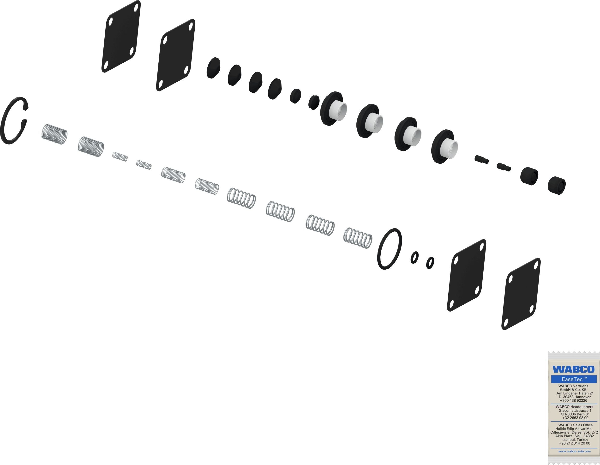 Remonto komplektas WABCO 9349010022