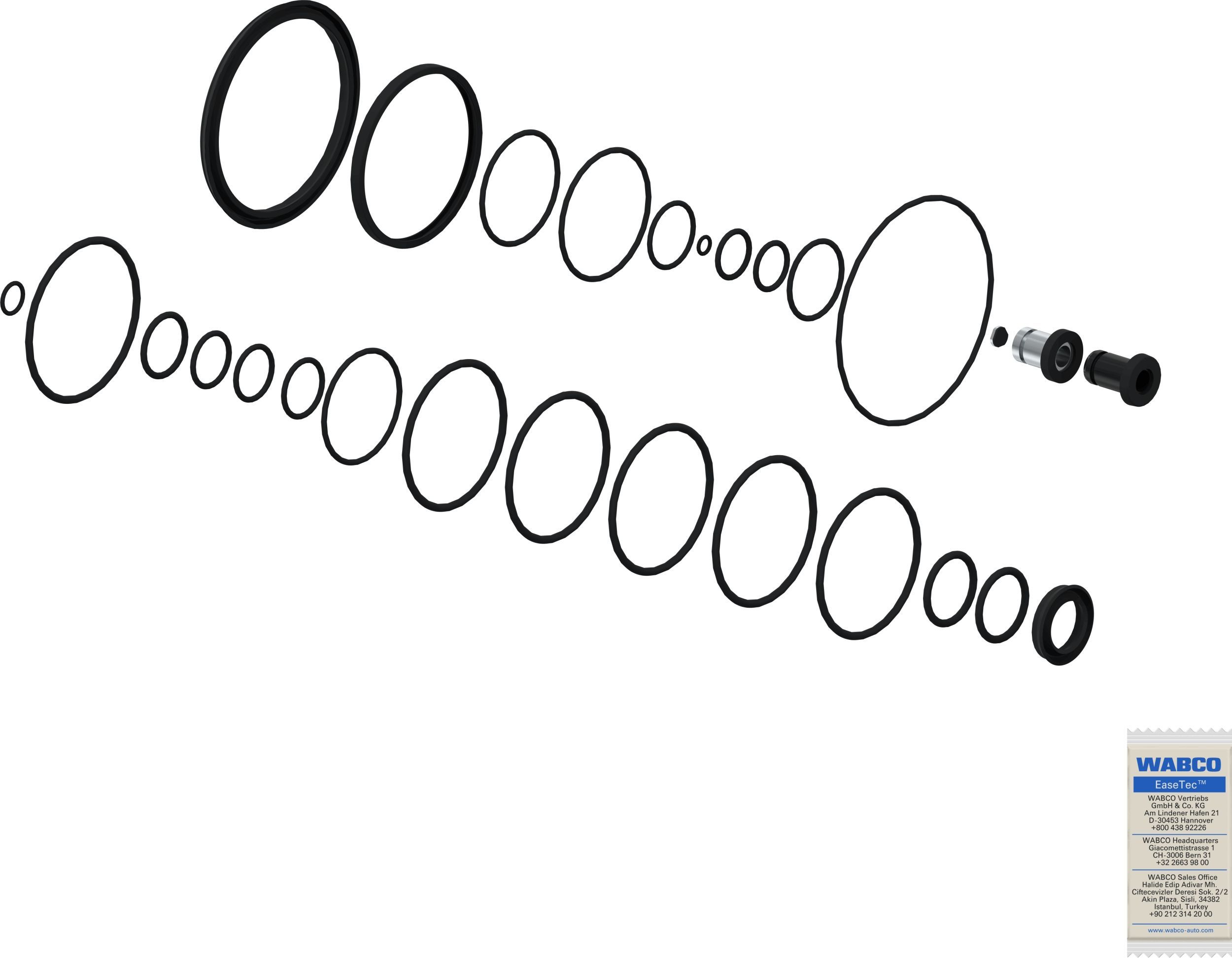 Remonto komplektas WABCO 9730080012