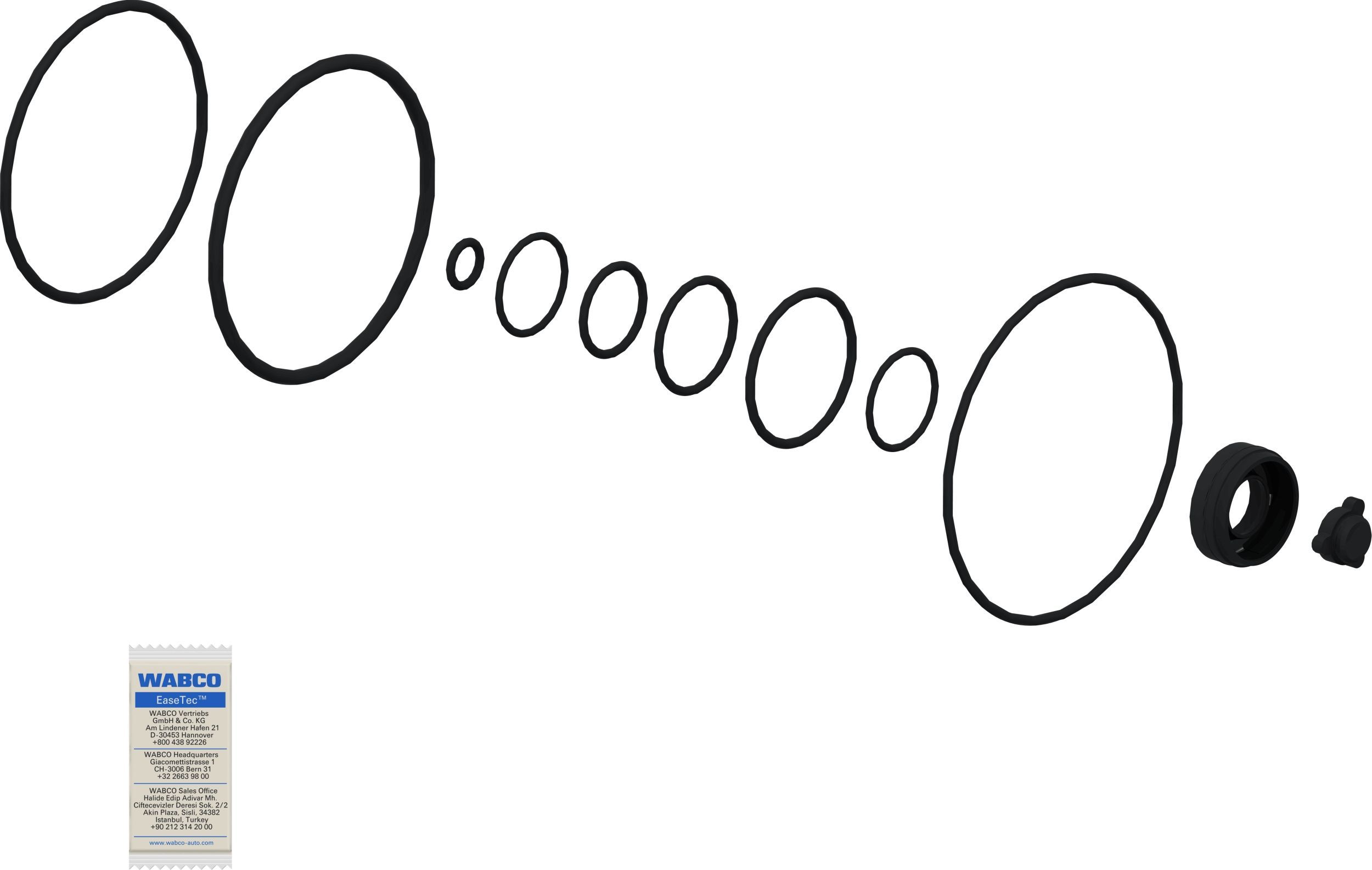 Remonto komplektas, greitinimo vožtuvas WABCO 9730110022