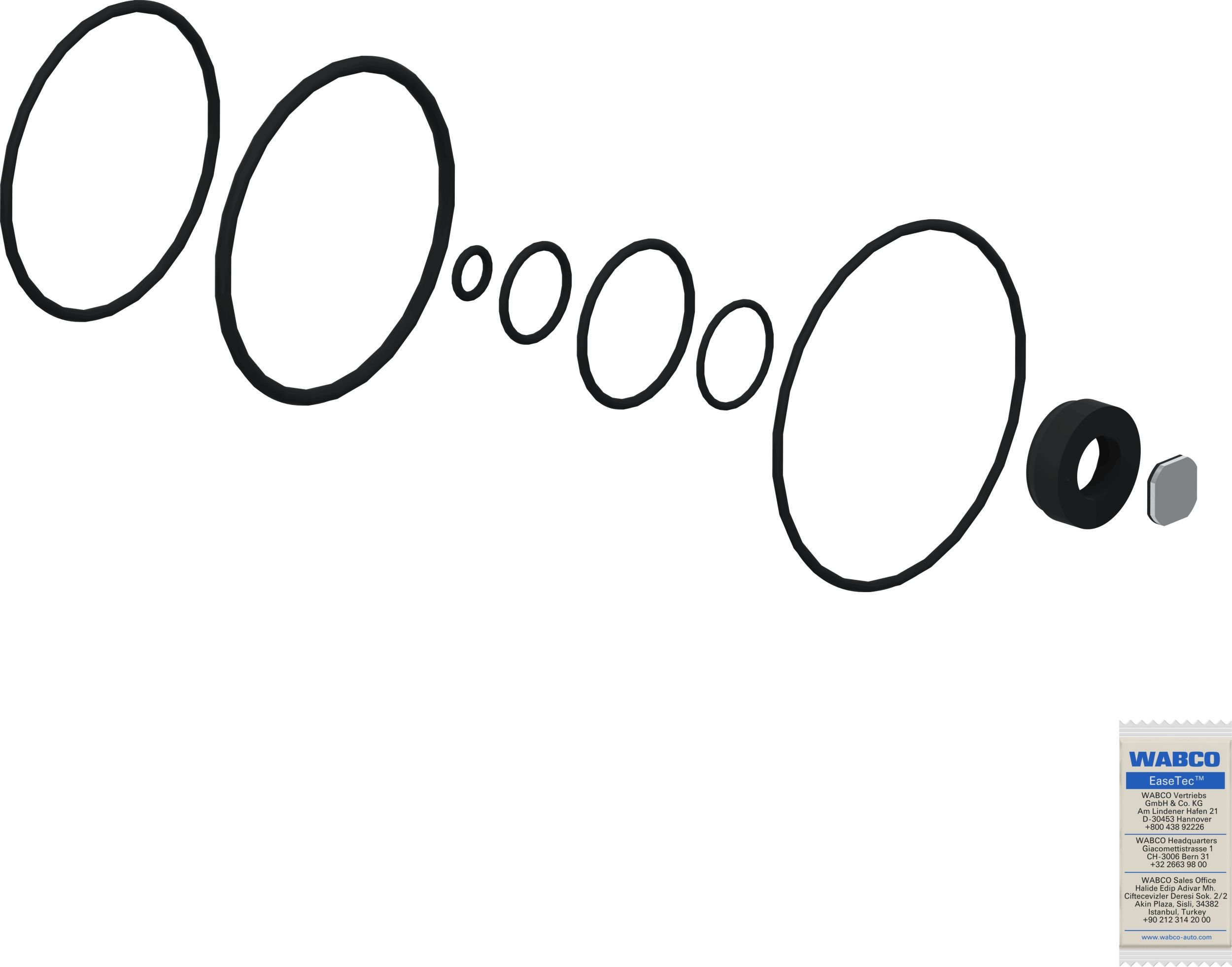 Remonto komplektas, greitinimo vožtuvas WABCO 9730110062