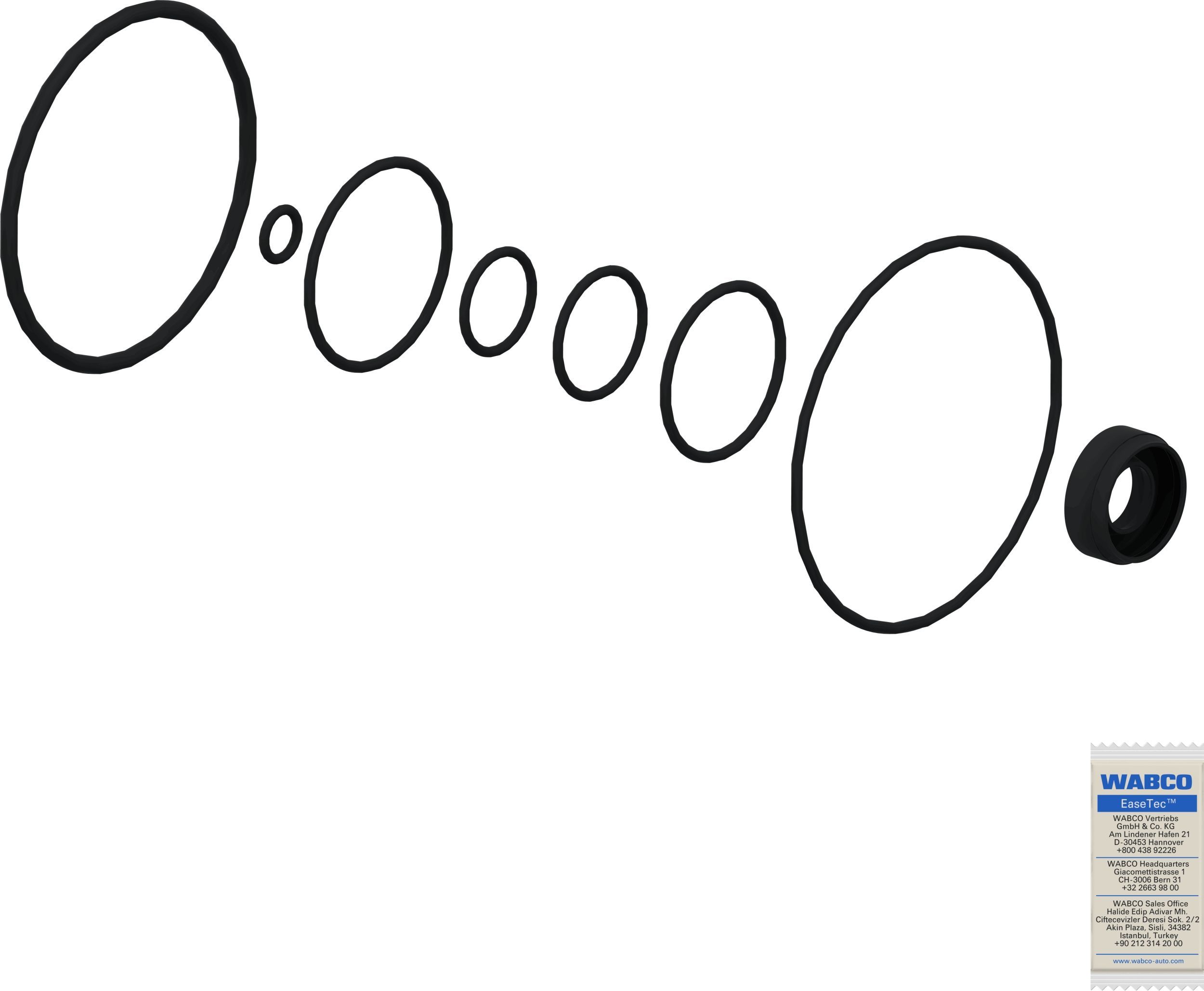 Remonto komplektas, greitinimo vožtuvas WABCO 9730110072