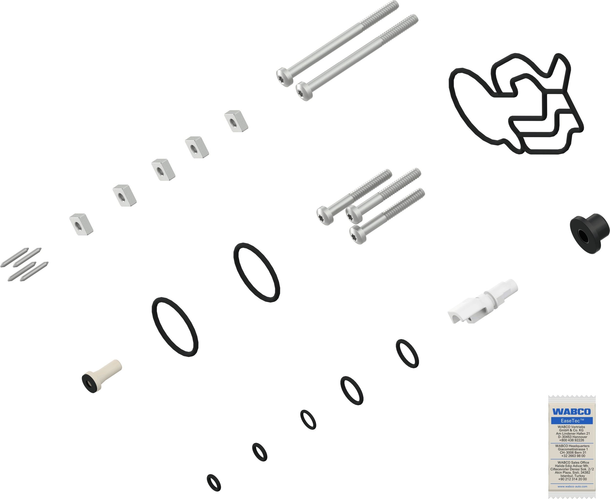 Remonto komplektas, stovėjimo stabdžio vožtuvas WABCO 9617249272