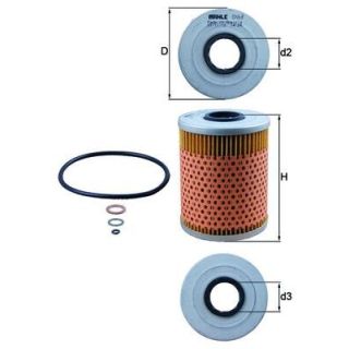 Alyvos filtras KNECHT OX 68D