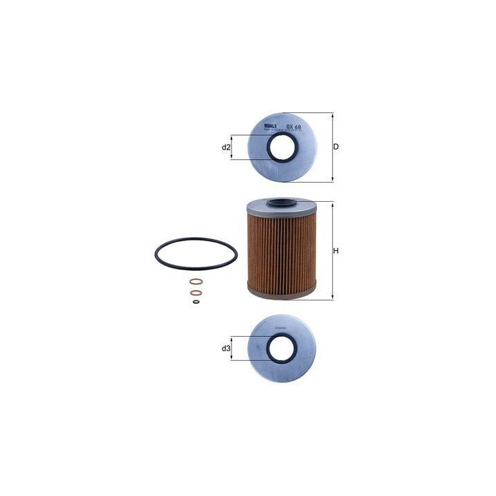 Alyvos filtras KNECHT OX 68D