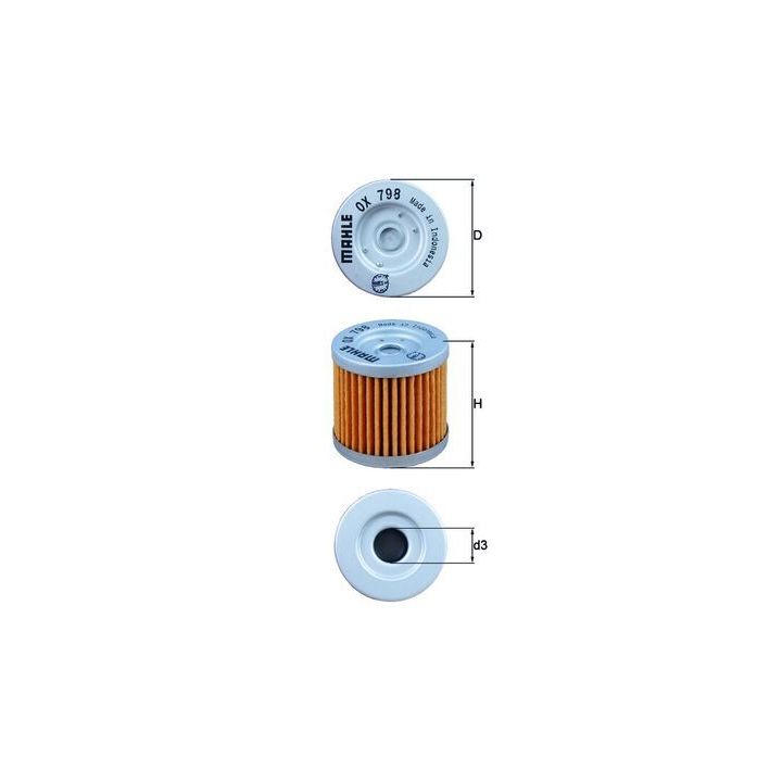 Alyvos filtras KNECHT OX 798