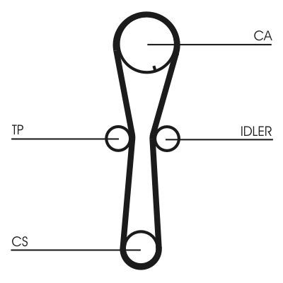 Paskirstymo diržo komplektas CONTINENTAL CTAM CT954K1