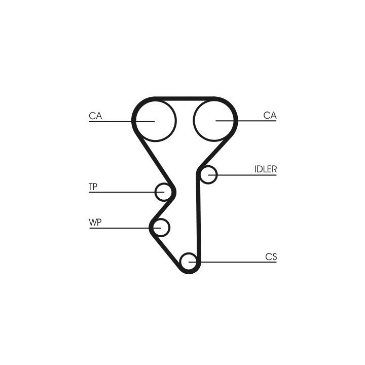 Paskirstymo diržo komplektas CONTINENTAL CTAM CT955K1