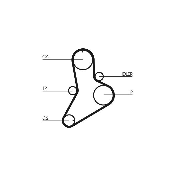 Paskirstymo diržo komplektas CONTINENTAL CTAM CT989K1