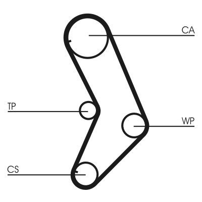 Paskirstymo diržo komplektas CONTINENTAL CTAM CT999K1