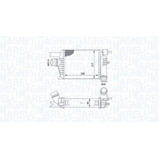 Tarpinis suslėgto oro aušintuvas, kompresorius MAGNETI MARELLI 351319205160