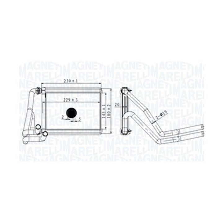 šilumokaitis, salono šildymas MAGNETI MARELLI 350218488000
