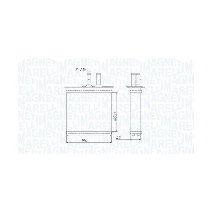 šilumokaitis, salono šildymas MAGNETI MARELLI 350218493000