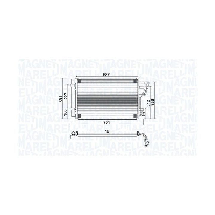 Kondensatorius, oro kondicionierius MAGNETI MARELLI 350203951000