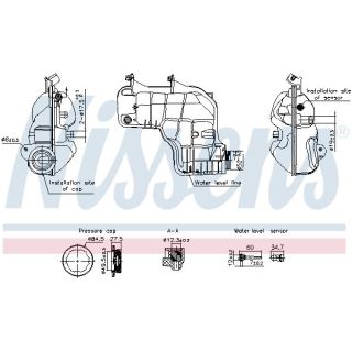Išsiplėtimo bakelis, aušinimo skystis NISSENS 996221