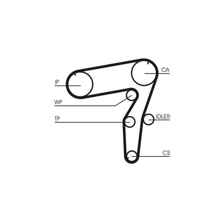 Vandens siurblio ir paskirstymo diržo komplektas CONTINENTAL CTAM CT918WP1