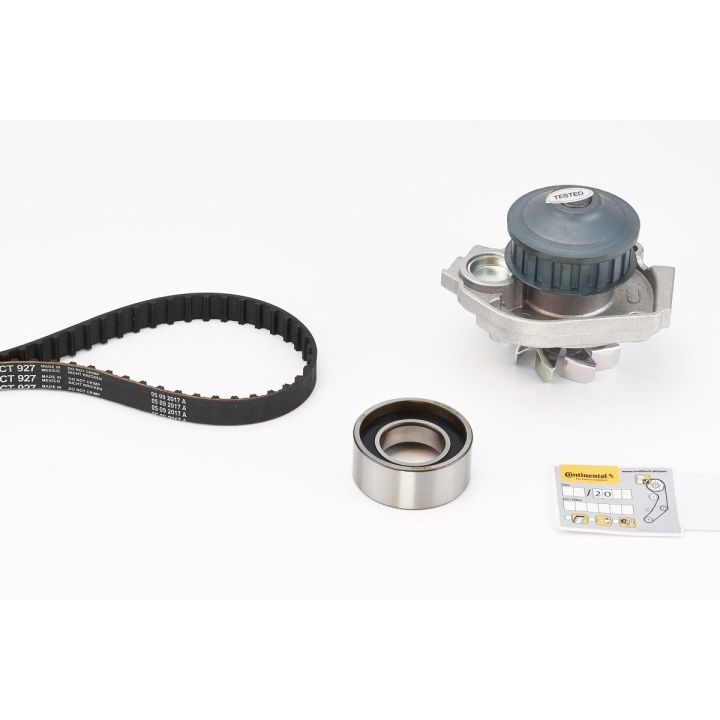 Vandens siurblio ir paskirstymo diržo komplektas CONTINENTAL CTAM CT927WP1