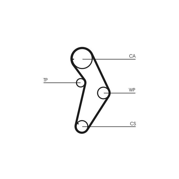 Vandens siurblio ir paskirstymo diržo komplektas CONTINENTAL CTAM CT927WP1
