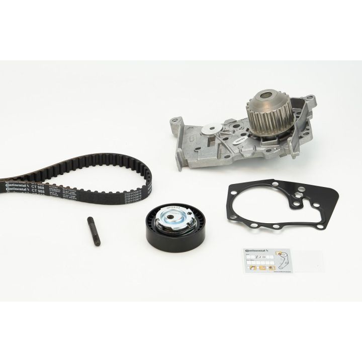 Vandens siurblio ir paskirstymo diržo komplektas CONTINENTAL CTAM CT988WP3