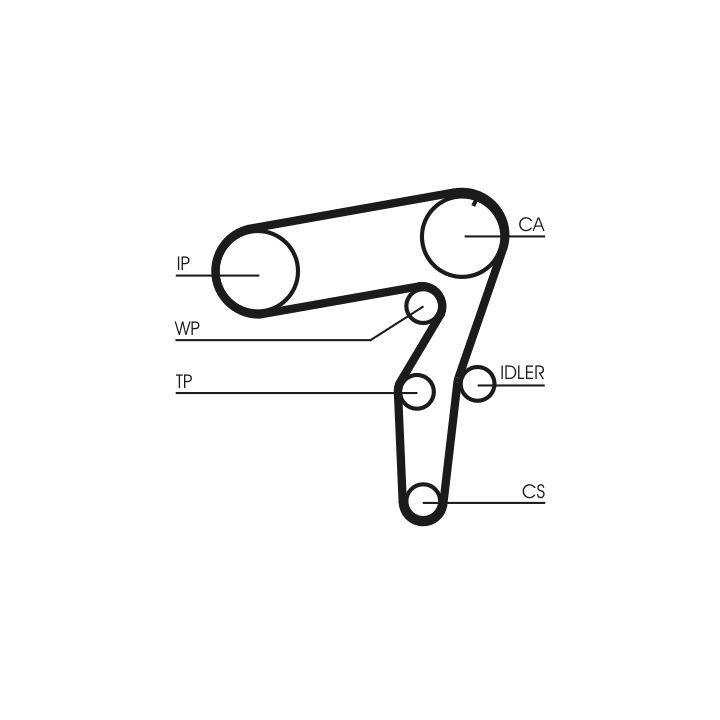 Vandens siurblio ir paskirstymo diržo komplektas CONTINENTAL CTAM CT995WP1