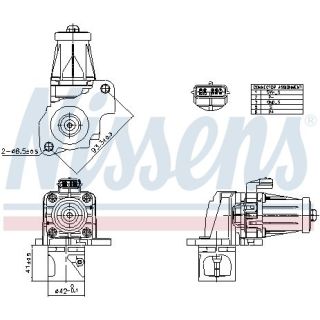 ERG vožtuvas NISSENS 98405
