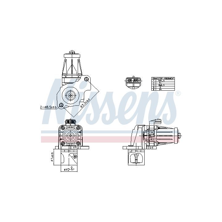 ERG vožtuvas NISSENS 98405