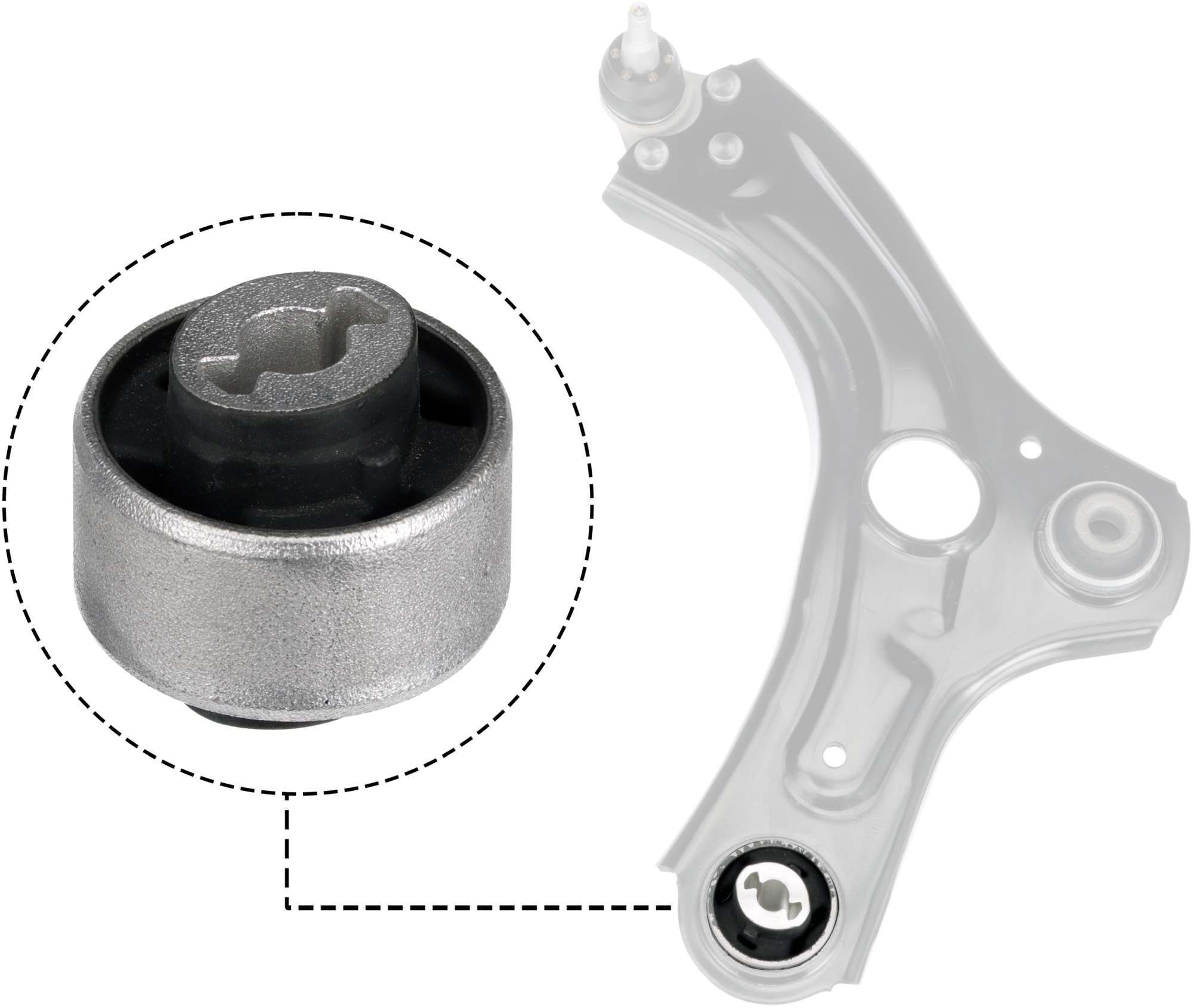 Valdymo svirties/išilginių svirčių įvorė GATES AWS2108