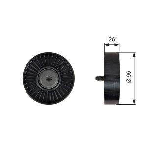 Kreipiantysis skriemulys, V formos rumbuotas diržas GATES T39247