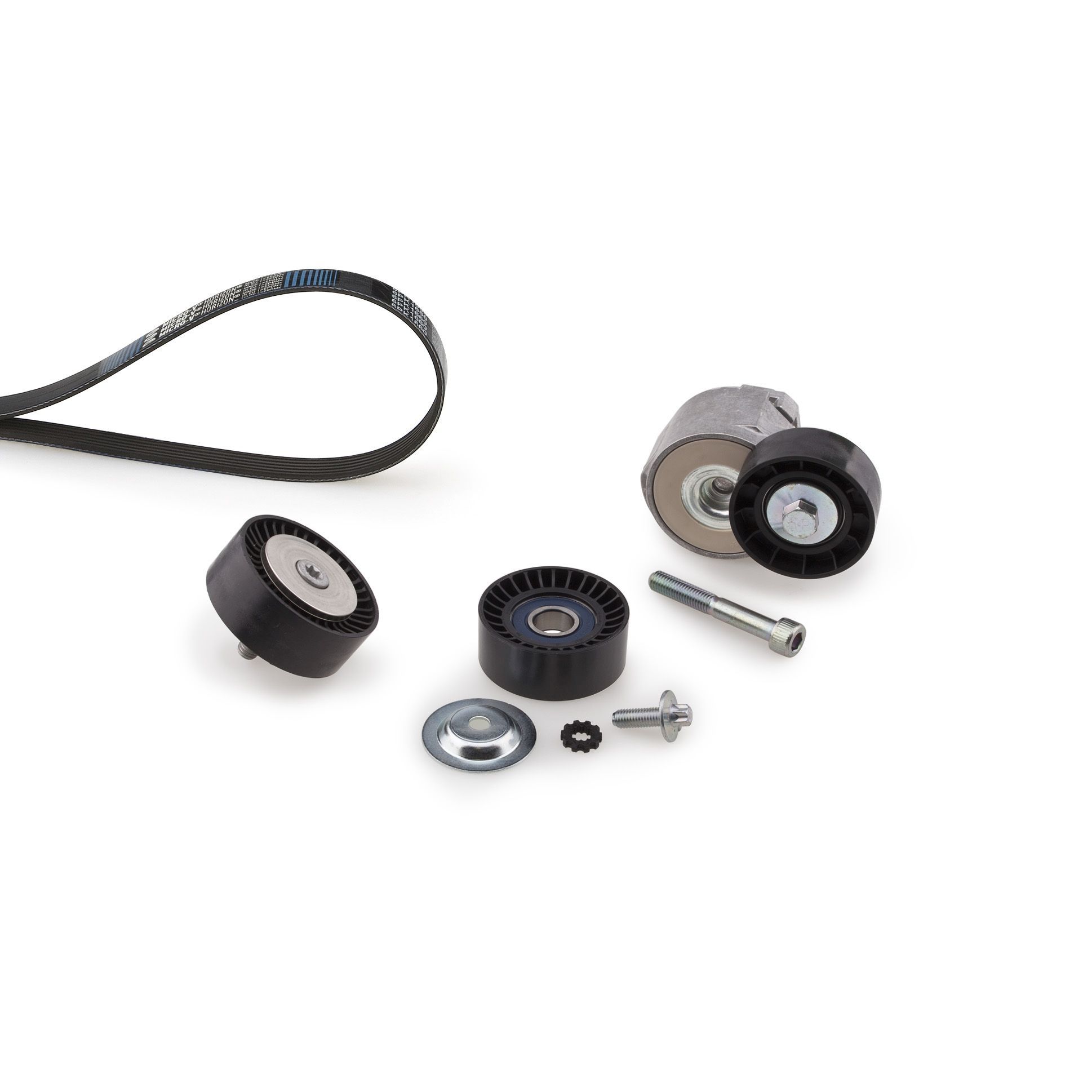 V formos rumbuotas diržas, komplektas GATES K326PK1708