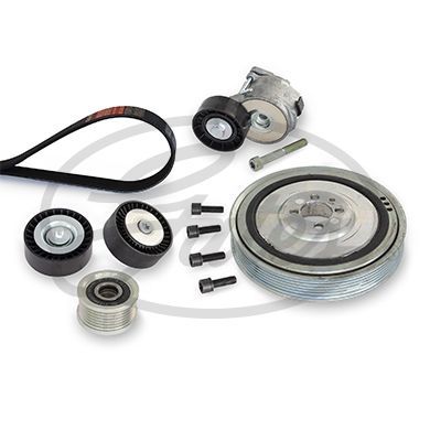 V formos rumbuotas diržas, komplektas GATES K336PK1708