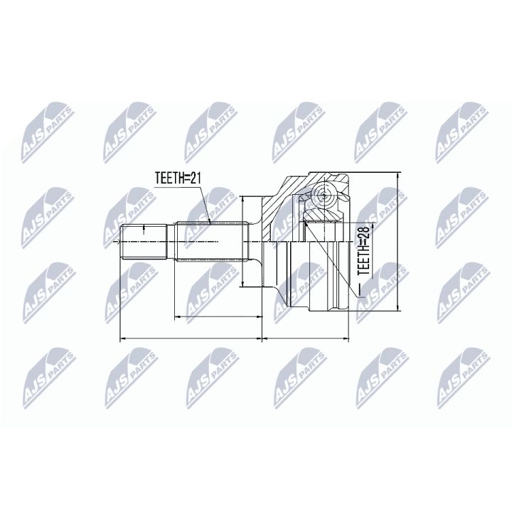 Jungčių komplektas, kardaninis velenas NTY NPZ-RE-022